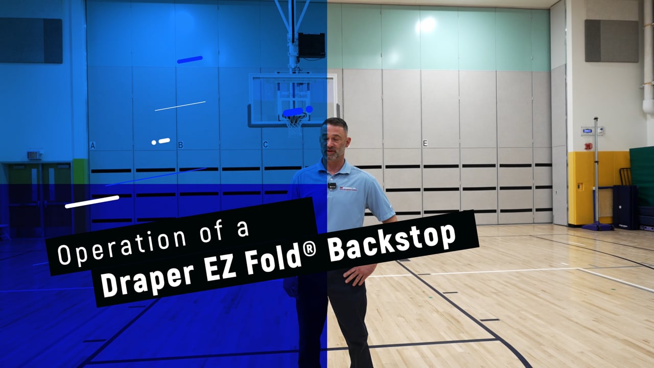 Draper EZ Fold® Backstops Installed at a New England Elementary School