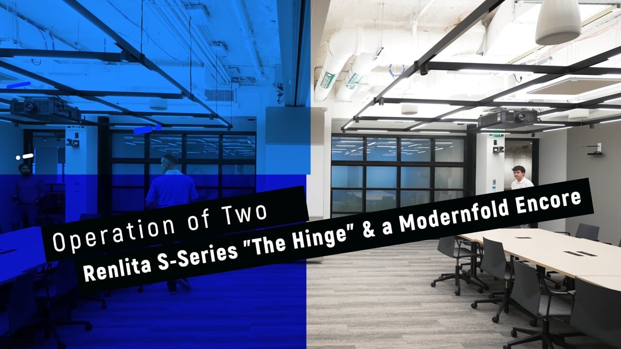 Modernfold Encore and Renlita “The Hinge” Doors Installed in Downtown Boston Office Building